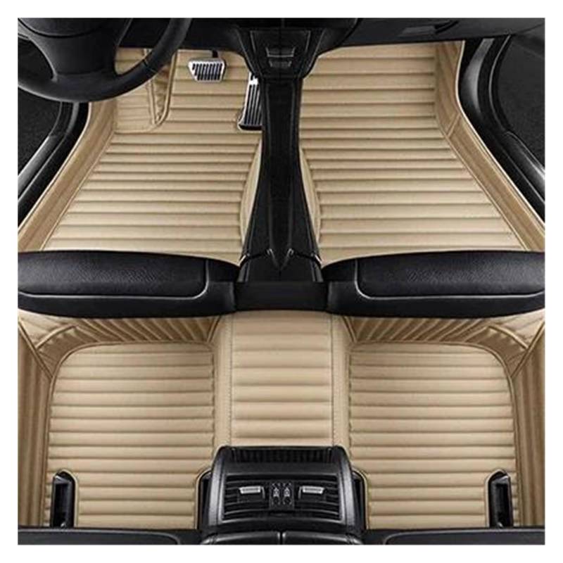 Auto-Fußmatten Für Mercedes Für Benz E W212 2009 2010 2011 2012-2013 Innenausstattung Teppich Autofußmatten Automatten(Beige 5-Sitzer) von CIMIUS