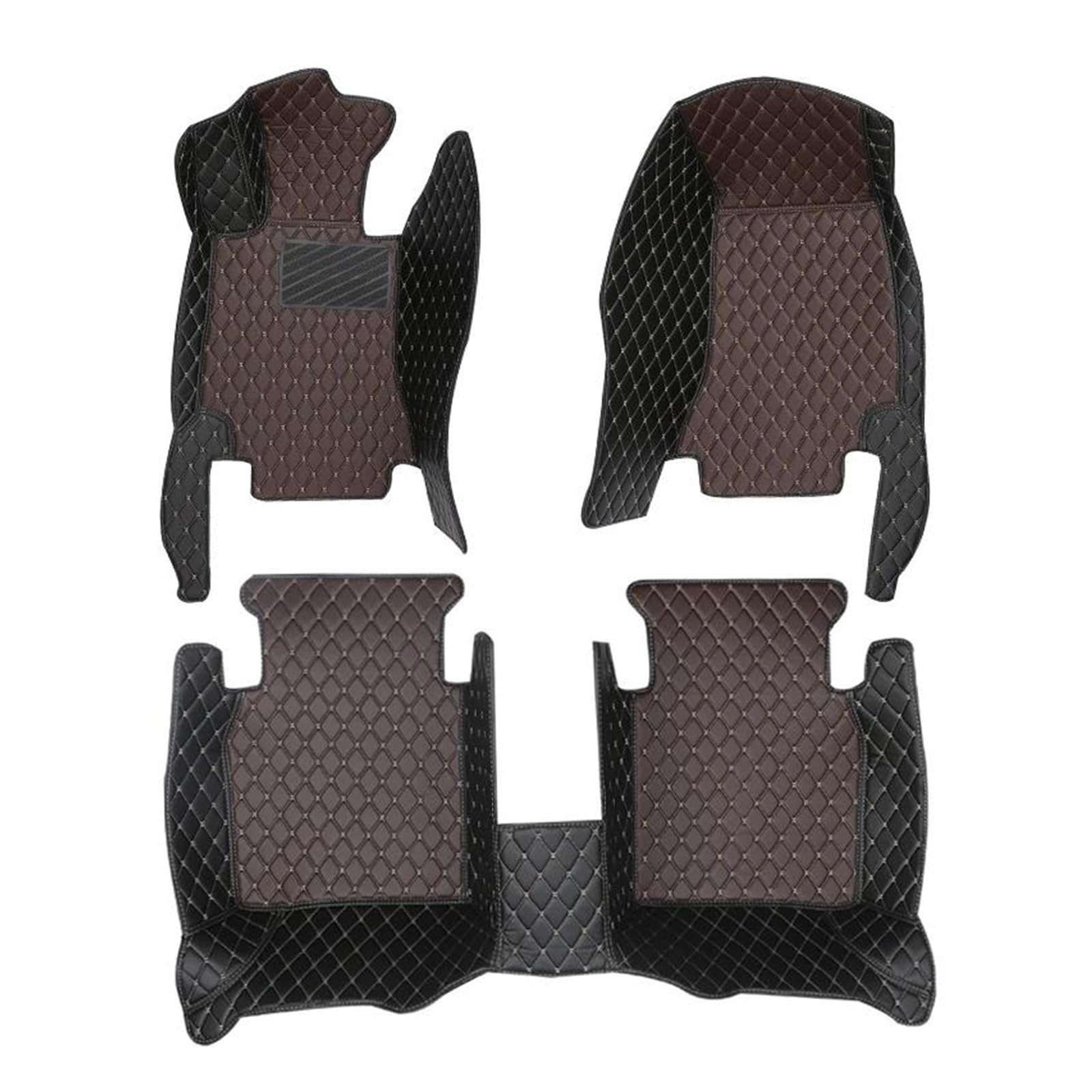 Auto-Fußmatten Für Peugeot 308CC 2009 2010 2011 2012 2013 2014 2015-2016 Autozubehör Autofußmatte Automatten(Komplettset-Kaffee) von CIMIUS