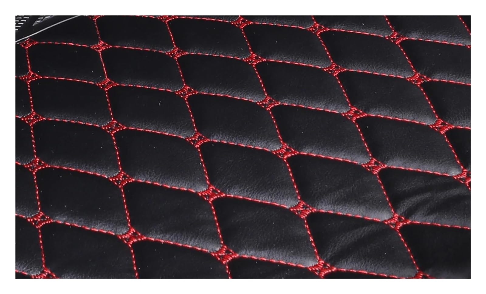 Auto-Fußmatten Für Q2 Cargo Liner Autozubehör Auto Styling Innenausstattung Teppich Vollflächige Kofferraummatten Automatten(Schwarz ROT) von CIMIUS