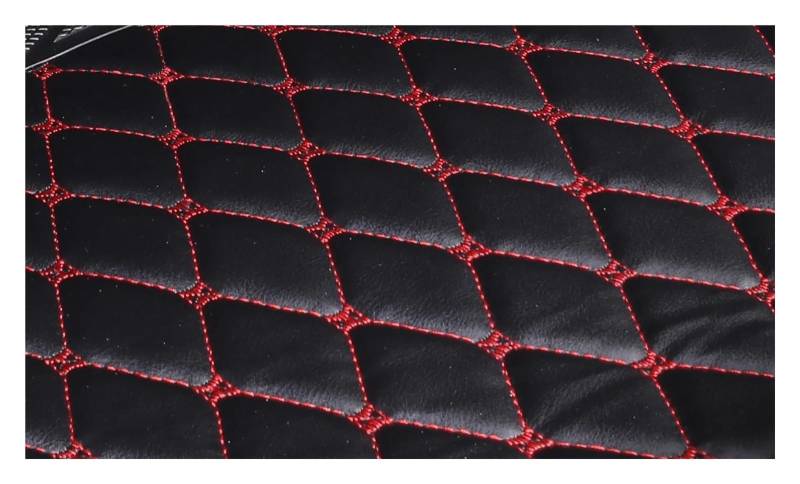 Auto-Fußmatten Für Q2 Cargo Liner Autozubehör Auto Styling Innenausstattung Teppich Vollflächige Kofferraummatten Automatten(Schwarz ROT) von CIMIUS