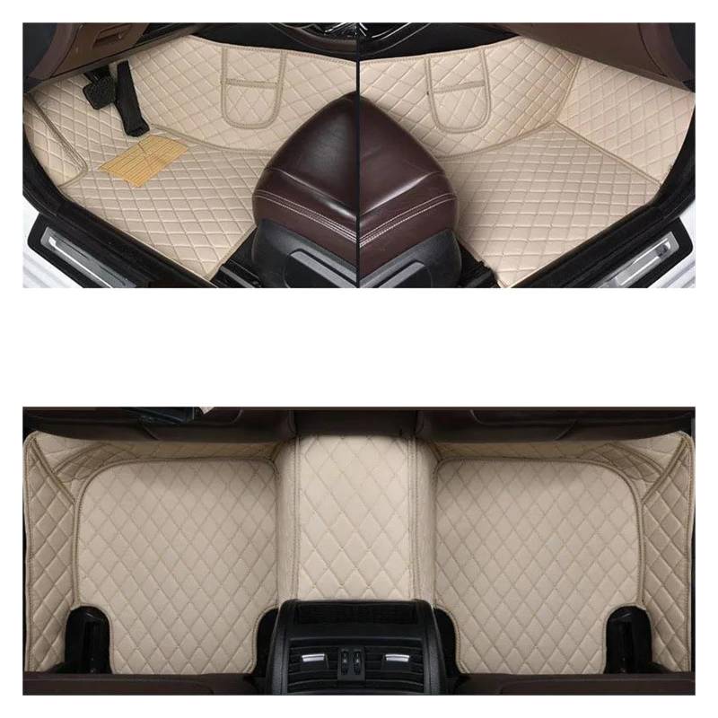 Auto-Fußmatten Für R&enault Für Duster 2013 2014 2015 2016-2019 Jahr Verbesserte Version Fuß Coche Zubehör Autofußmatten Automatten(Warmes Beige) von CIMIUS