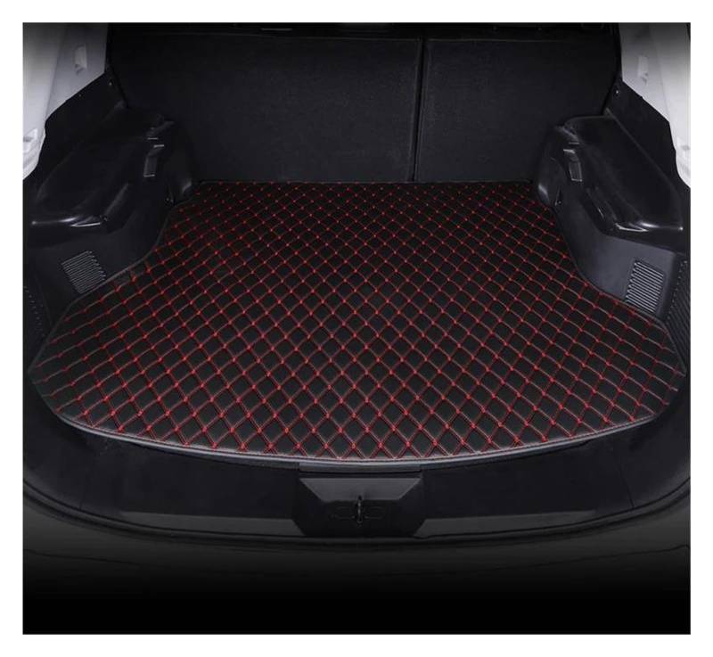 Auto-Fußmatten Kofferraummatten Innenausstattung Autozubehör Teppich Alle Modelle Für Citroen DS4 2011 2012 2013 2014 2015-2016 Automatten(Schwarz ROT) von CIMIUS