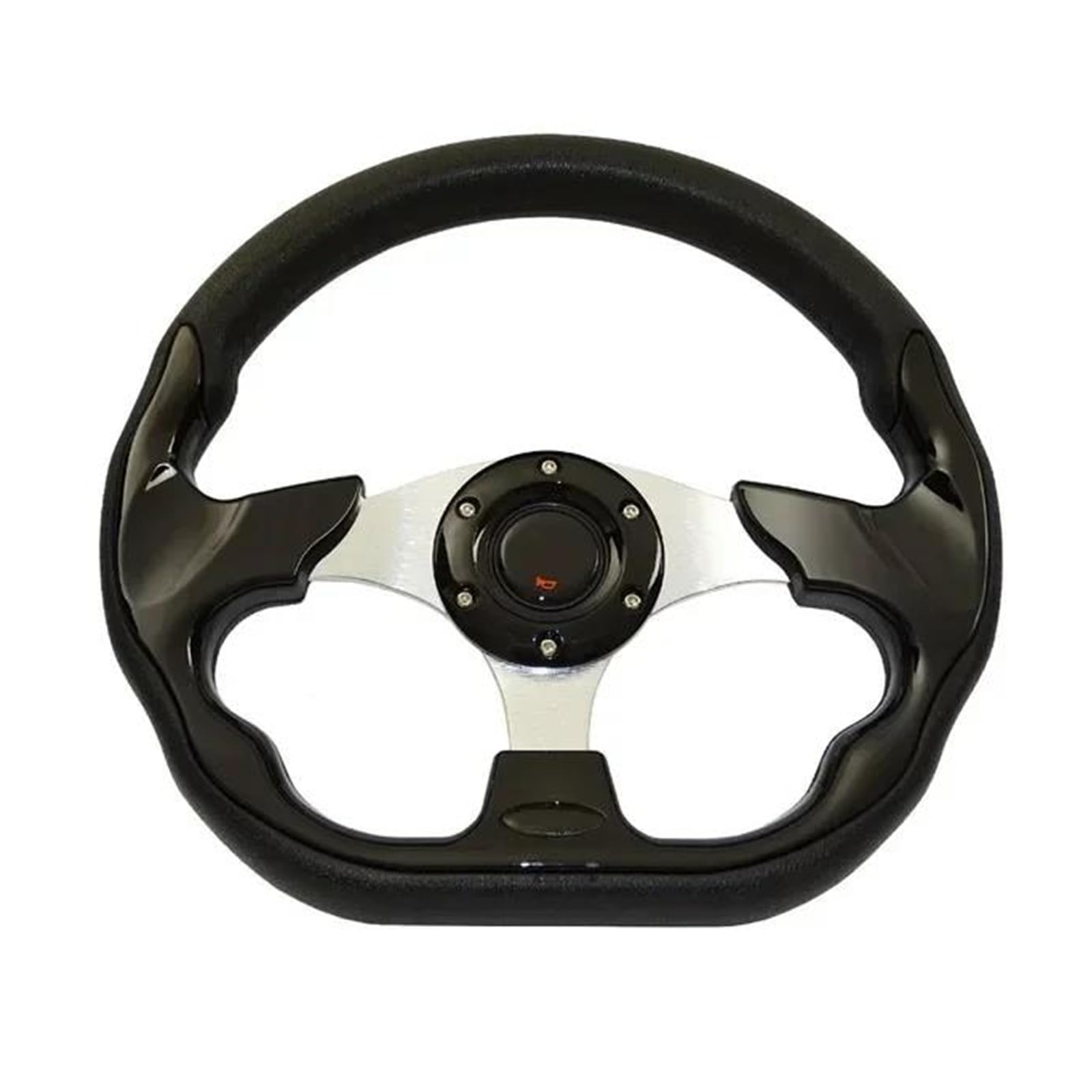 Auto Universelles Auto Rennsportlenkrad Mit Hupenknopf 13 Zoll 320 Mm Lenkrad Zubehör(Schwarz) von CIMIUS