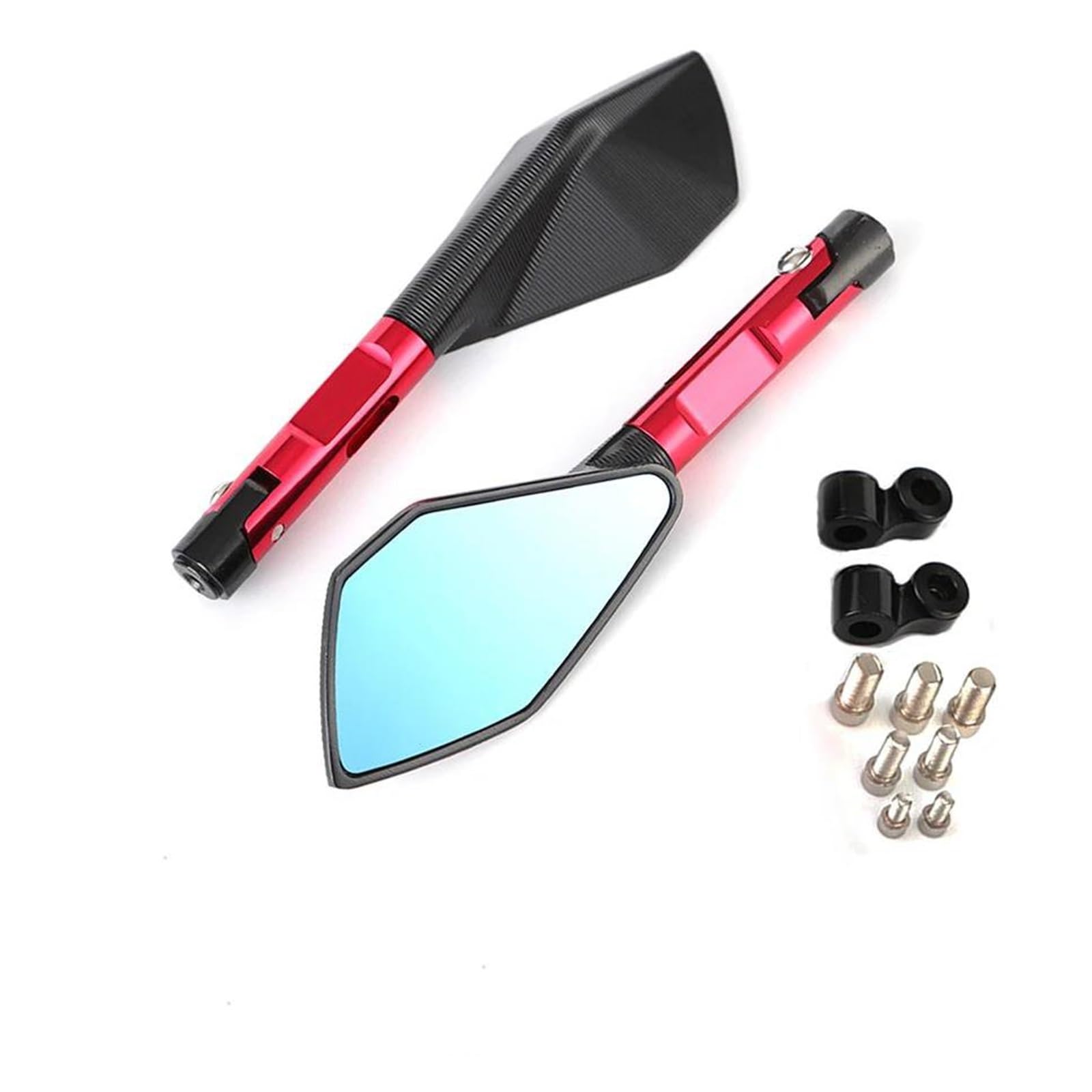 CIMIUS Aluminium Rückspiegel Für Motorrad Für Benelli Trk 502 Motorradspiegel-Set(Rot) von CIMIUS