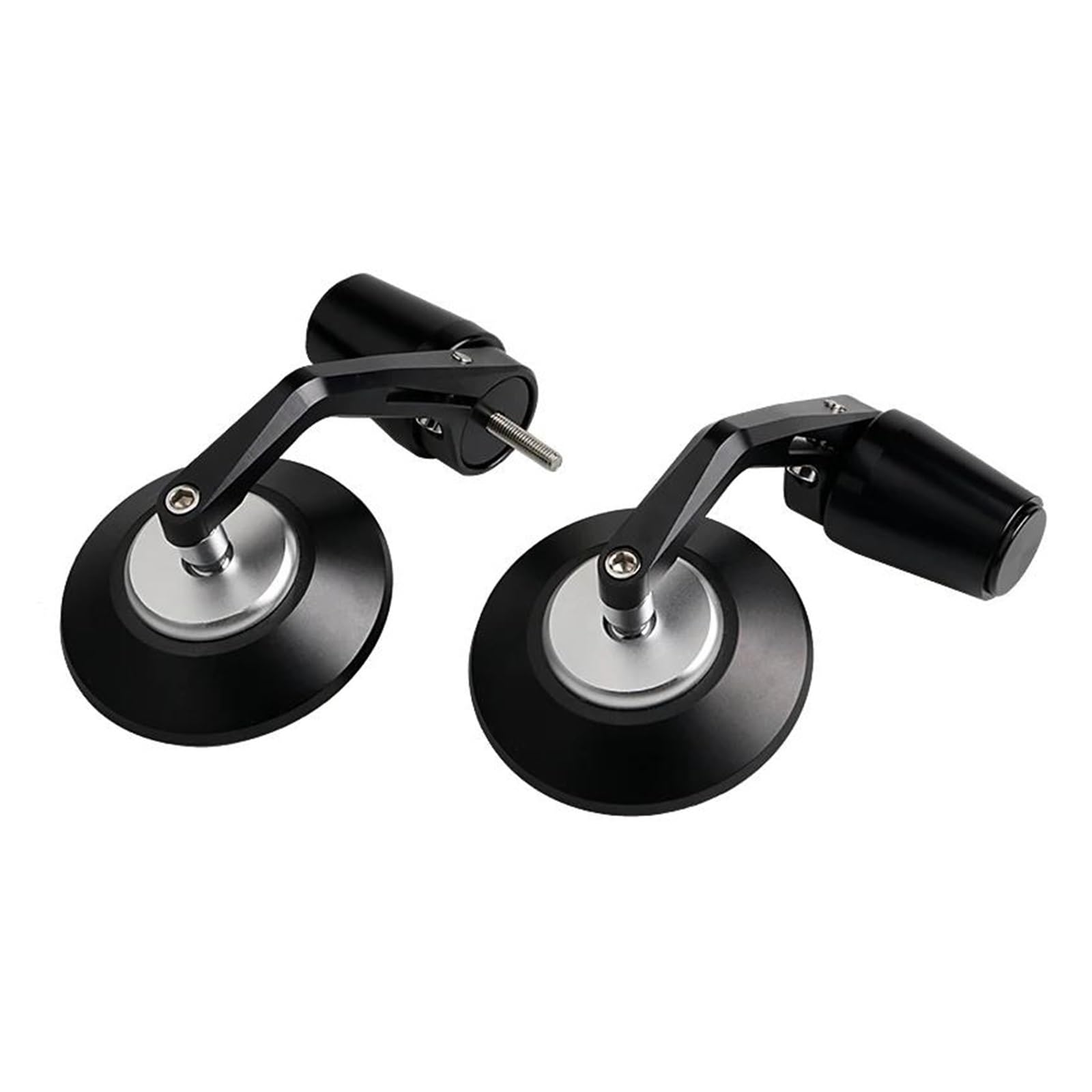 CIMIUS Motorradlenker Rückspiegel Balance Schiebergriff Stecker Seitenspiegel Für Primavera 125 GTS300 GTV Für Sprint 150 Motorradspiegel-Set(Black Sliver) von CIMIUS