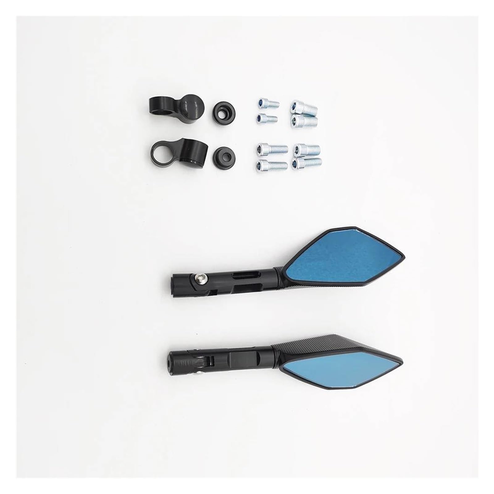 CIMIUS Motorradzubehör Aluminium-Rückspiegel Seitenspiegel Für Aprilia Für Tuono Für Mana Für Dorsoduro Für Shiver Motorradspiegel-Set(Kurz) von CIMIUS