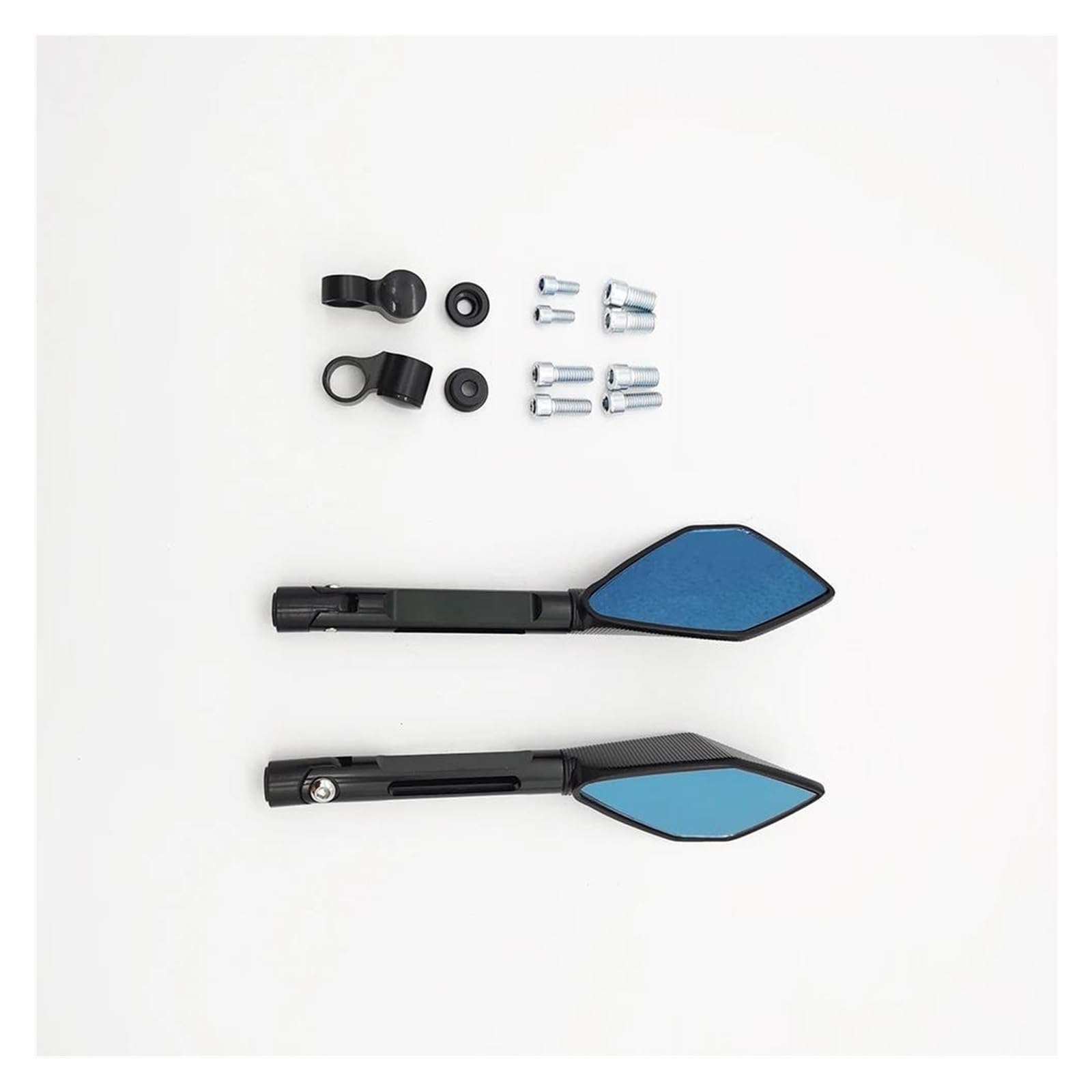 CIMIUS Motorradzubehör Aluminium-Rückspiegel Seitenspiegel Für Aprilia Für Tuono Für Mana Für Dorsoduro Für Shiver Motorradspiegel-Set(Lang) von CIMIUS