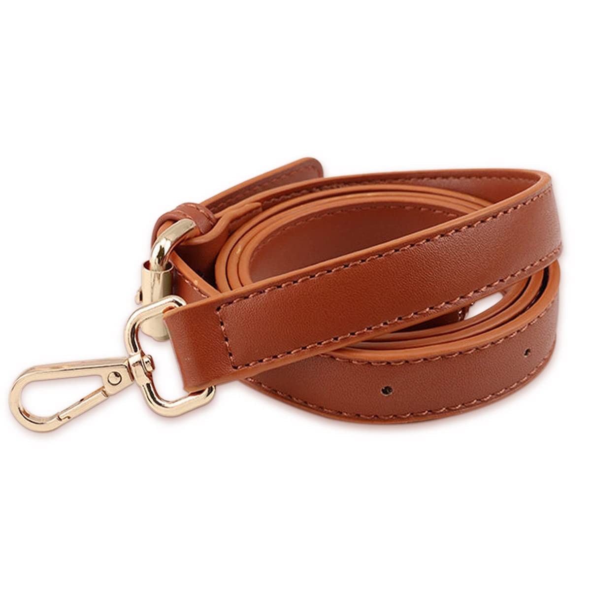 Taschengurt,Schultergurt für Taschen,Taschenriemen,Umhängegurt für Taschen PU-Leder,Width 1.8cm,Length Adjustable 105-120 cm mit Metall Haken,für Handtaschen,Ersatz Crossbody Bag Taschengurte,Braun von CINGHIA