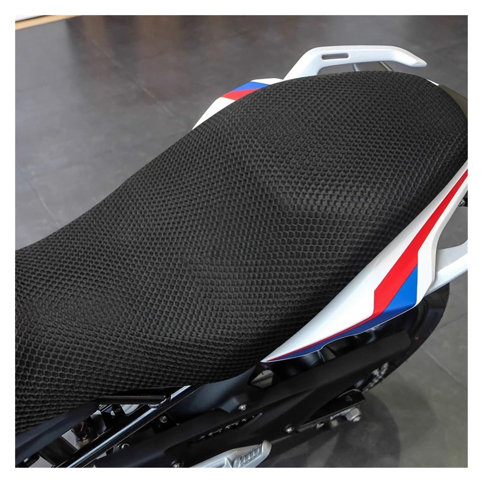 Sitzbezüge Für BM&W G310GS G310R G 310 G310 GS R Hinten Sitz Gugel Cool Cover 3D Mesh Net Wasserdicht Sunproof Schutz Motorrad Zubehör von CIQICLVI