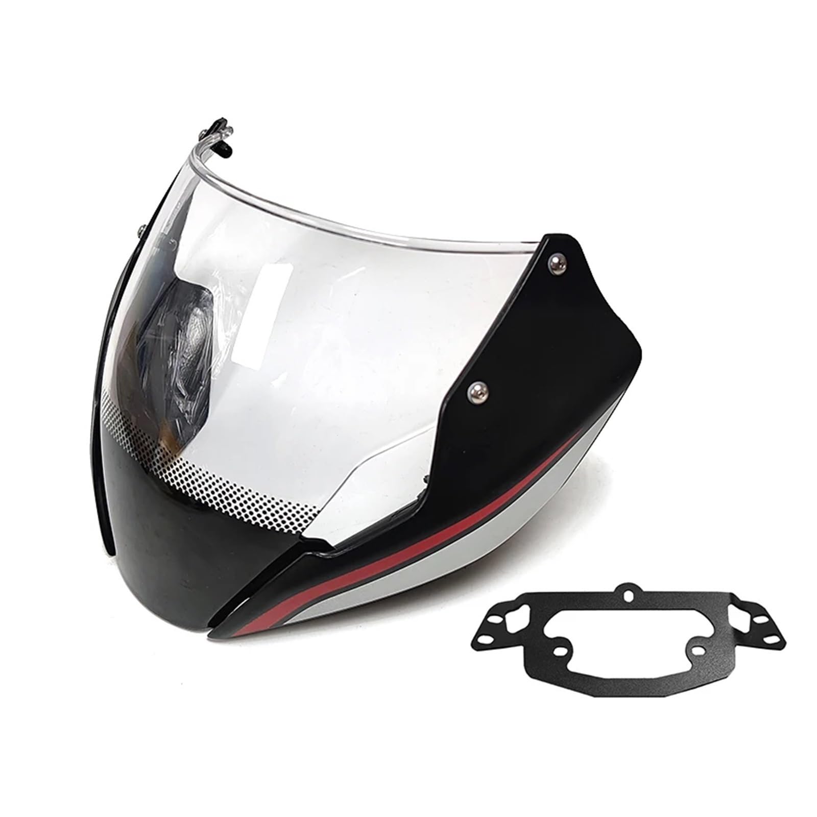 Windschutz Scheibe Motorrad-Frontscheibe Windschild Zubehör Fit für Duc&ati Mo&nster 797 1200S 821 2018-2023 Windschutzscheibe Air Deflektor Deflektoren von CIQICLVI