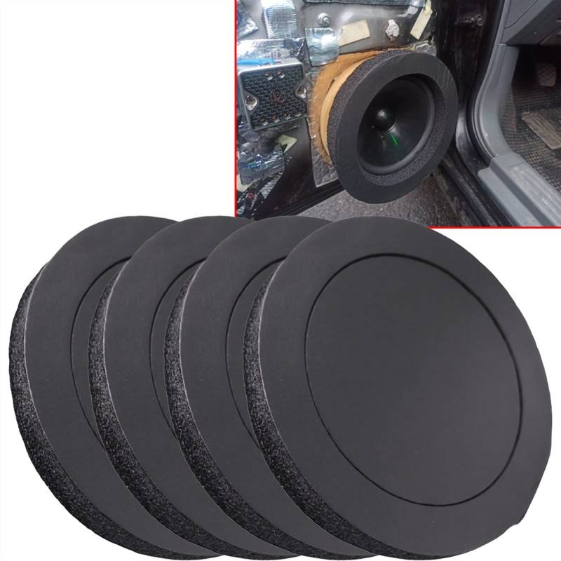 Auto Schalldämpfung Material Matte Lautsprecher Ring Bass Schalldämmung Baumwolle Selbstklebend für Forte 5 Optima Niro Enhancer Kit SoundSkins Car Styling (Farbe: 1 Stück) von CIRCIR