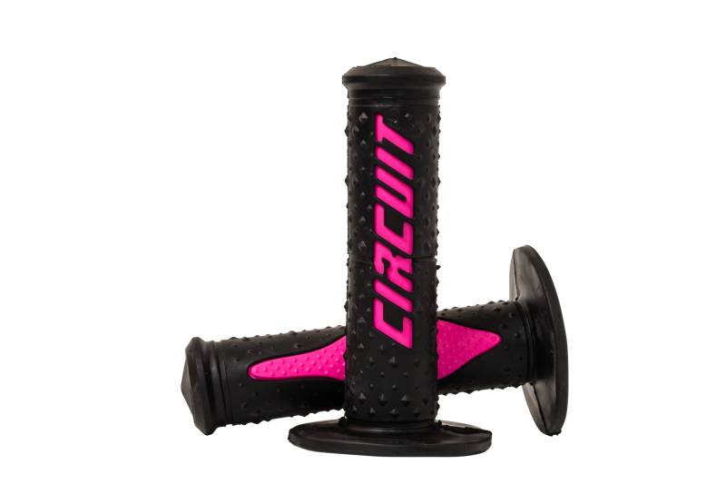 Circuit Equipment MA008-21Y Motorradgriffe Electra Racing Schwarz/Pink von CIRCUIT Equipment