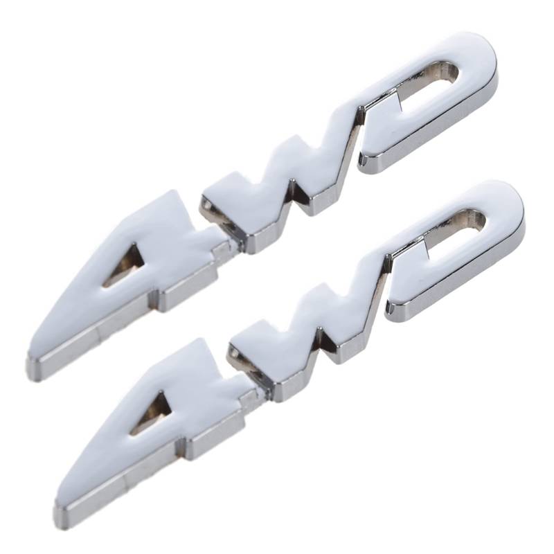 2X 4WD Displacement Auto Chrom Emblem Abzeichen Auto Aufkleber Logo von CIWEI