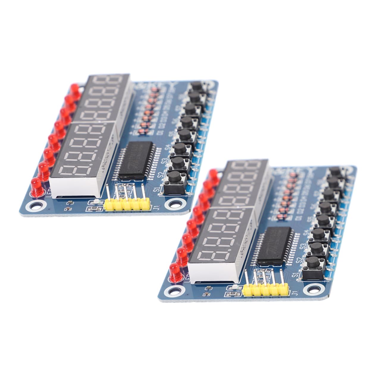 CIYODO 8er LED Display Modul Mit 8 Tasten Digitales Röhrenmodul Für Mikrocontroller TM1638 Kompatibel Ideales Zubehör Für DIY Elektronikprojekte von CIYODO