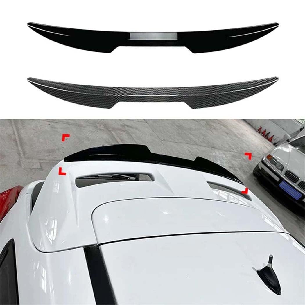 Auto-Dachspoiler für Ford Focus MK3 ST-Line ST 2011-2017, ABS-Heckflügel-Heckklappen-Lippenaufkleber, Auto-Dekorationszubehör,Carbon Look von CJGYP