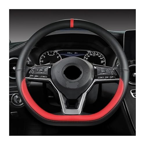 Auto-Lenkradabdeckungen Car Steering Wheel Cover for X-Trail Qashqai March Serena Micra Kicks 2017-2019 Altima Teana 2019 Auto Accessories von CJHGD