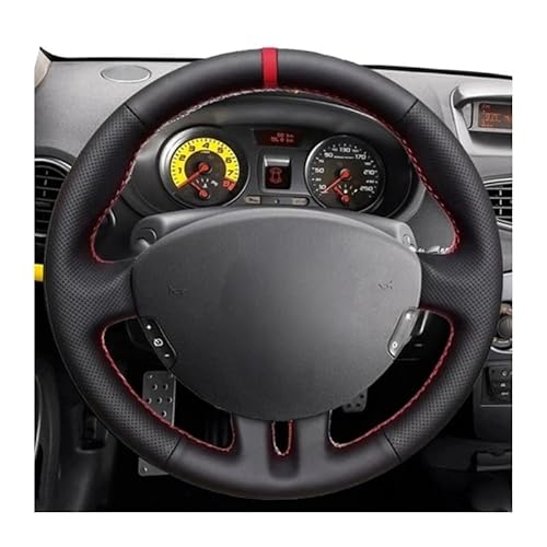 Auto-Lenkradabdeckungen Handgenähte Schwarze Geflochtene Auto-Lenkradabdeckung Für Clio 3 2008 2009 Für Clio Für Dynamics 2008 von CJHGD