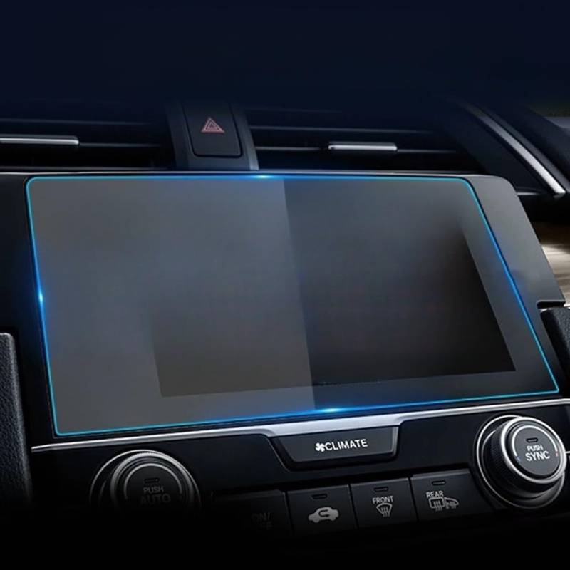 Auto Navigation Schutzfolie Auto GPS Navigation Gehärtetes Glas Screen Protector Abdeckung Schutz Film Zubehör Für Civic 2016-2022 GPS Schutzfolie von CJHGD