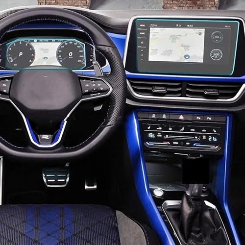 Auto Navigation Schutzfolie Auto Gehärtetes Glas Bildschirm Schutz Film Aufkleber Dashboard Schutz Für Für T-ROC 2022 GPS Schutzfolie von CJHGD