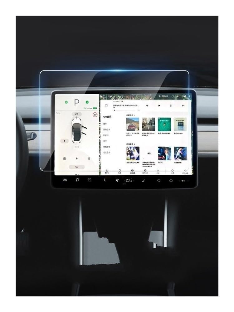 Auto Navigation Schutzfolie Displayschutzfolie Aus Gehärtetem Glas Für Modell3 Für ModellY Für Modell X 2023 2022 2021, Zubehörfolienschutz GPS Schutzfolie von CJHGD