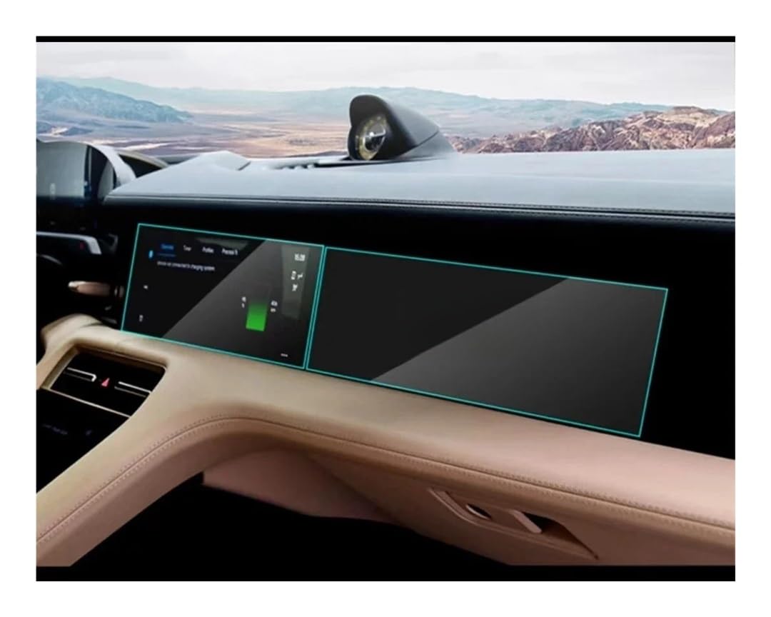 Auto Navigation Schutzfolie Für Taycan 2020–2022, Auto-GPS-Navigation, Gehärtetes Glas Und Armaturenbrett-Displayschutzfolie GPS Schutzfolie von CJHGD