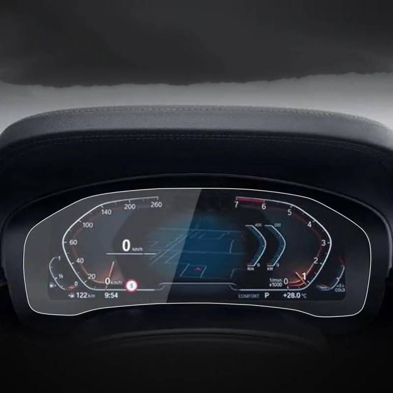 Auto Navigation Schutzfolie Gehärtetem Glas Display-schutzfolie Für G30 Für G31 Für Series5 2021 2022 Auto Innen Dashboard Zubehör GPS Schutzfolie von CJHGD