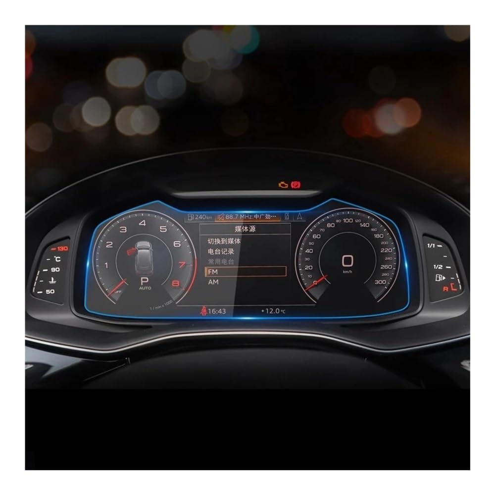 Auto Navigation Schutzfolie Gehärtetem Glas Schutz Film Für Q7 Für Q8 2020-2022 Auto-Screen-Dashboard Bildschirm Auto Innen Zubehör GPS Schutzfolie von CJHGD