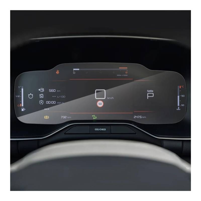 Auto Navigation Schutzfolie Schutzfolie Für Citroen Für C5 Für Aircross 2022-heute Auto-Armaturenbrett-Bildschirm GPS Schutzfolie von CJHGD