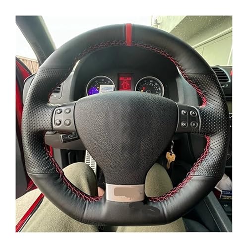 CJHGD Auto-Lenkradabdeckungen Anti-Slip Braid Auto Lenkrad Abdeckung Für Golf Für GTI 5 V R32 Für Scirocco Für Tiguan Für Passat von CJHGD