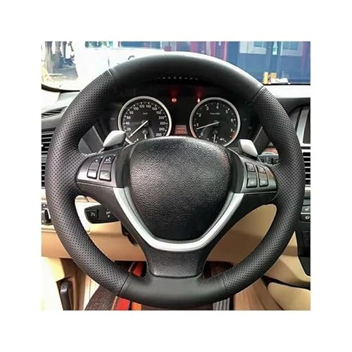 CJHGD Auto-Lenkradabdeckungen Auto Innen Lenkrad Abdeckung Trim Für X5 Für E70 2006-2013 Für X6 Für E71 2008-2014 Für E72 2009 2010 Perforiertes PU von CJHGD