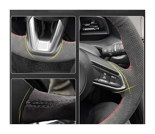 CJHGD Auto-Lenkradabdeckungen Auto Lenkrad Geflecht Abdeckung Wildleder Für Golf 7 Für Mk7 Für Passat B8 Lenkung Wrap von CJHGD