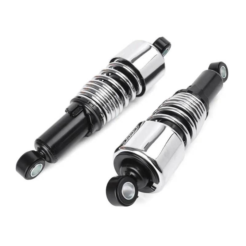 Spring Shock Absorber 267 mm Motorrad-Stoßdämpfer-Aufhängungsdämpferkissen, verstellbar, Ersatz für Ha&rley für Da&vidson, Schwarz/Chrom von CJHGD