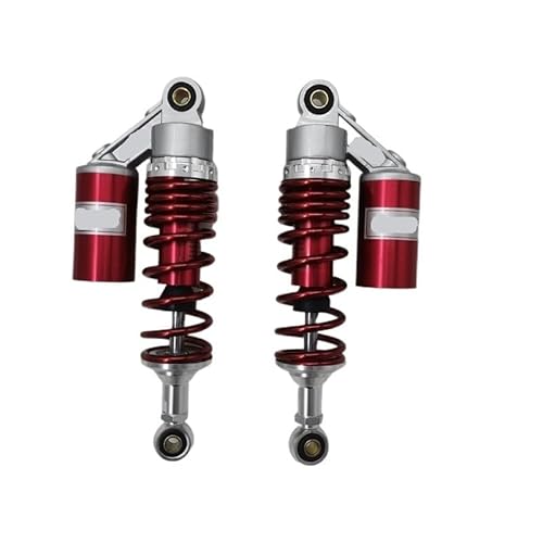 Spring Shock Absorber 2PCS 265mm Aufhängung Motorrad Hinterradstoßdämpfer Motorrad für Ya&maha für Su&zuki Silber + Rot von CJHGD