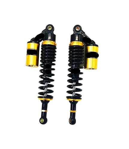 Spring Shock Absorber 340 mm 8 mm Feder-Motorrad-Stoßdämpfer für Ka&wasaki ZL1000 für Ya&maha für VMAX für V-MAX 1200 R100 R75/5, 2 Stück von CJHGD