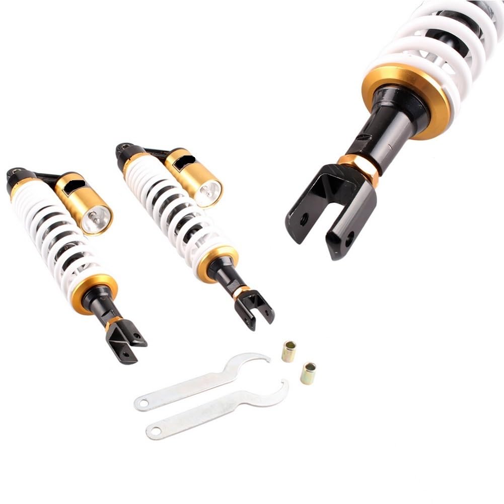 Spring Shock Absorber Motorrad Eye-Eye 415 MM Paar Luftstoßdämpfer hinten Aufhängung ATV Quad Scooter Kart Dirt Sport Bikes Motor U Typ von CJHGD