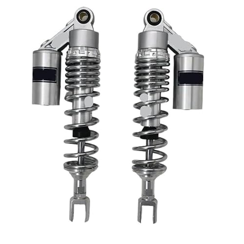 Spring Shock Absorber Universal 330mm 335mm 340mm Motorrad Luftstoßdämpfer für CB750K GL1000 GSX1100 für Ya&maha für Su&zuki Schwarz von CJHGD