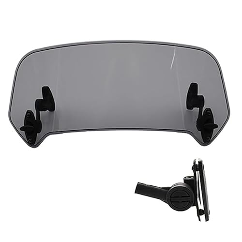 Windschutzscheibe Motorräder Universal Motorrad Einstellbare Clip On Windschutzscheibe Verlängerung Spoiler Deflektor Motorrad Windschutzscheibe Luftabweiser von CJHGD