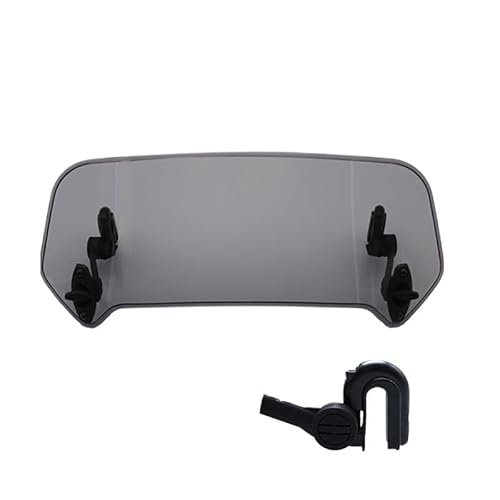 Windschutzscheibe Motorräder Universal Motorrad Windschutzscheibe Verlängerung Einstellbare Spoiler Clamp-On Windschutzscheibe Für X-ADV Für Für Forza 125 NC700 SX VFR 1200/F von CJHGD