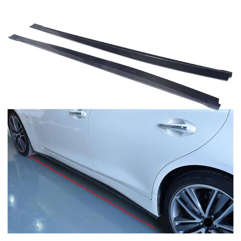 Carbon Fiber Side Skirts Compatible With Infiniti Q50 Stufenheck 4 Door 2013-2017 Side Skirts Aprons Door Protector China Kit Guard von CJMPZKVRY