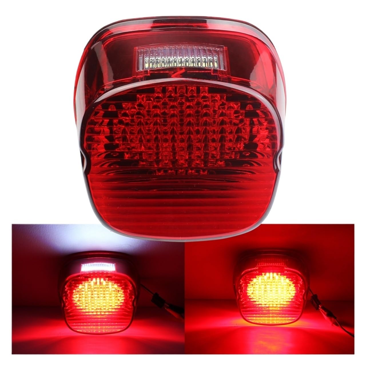 LED Tail Light 135 Leds Brake Light Replacement For Laydown Stock Taillights With Plate Light Brighter Rear Light(1 pcs Red) von CJMPZKVRY