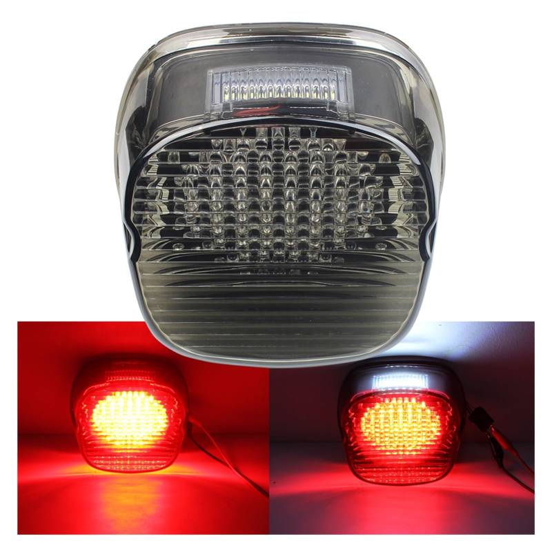 LED Tail Light 135 Leds Brake Light Replacement For Laydown Stock Taillights With Plate Light Brighter Rear Light(1pcs Smoke) von CJMPZKVRY