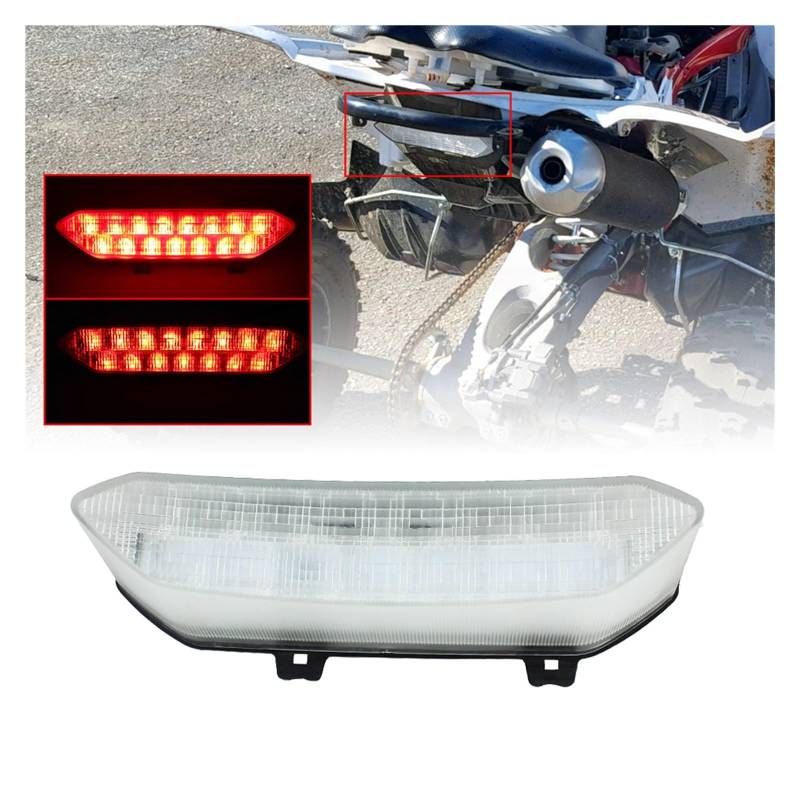 Taillight Tail Light LED Rear Lamp Brake Light Compatible With Yamaha Raptor 700R 700 R YFZ450R YFZ450X YFZ 450R 450X 450 R X(Clear) von CJMPZKVRY