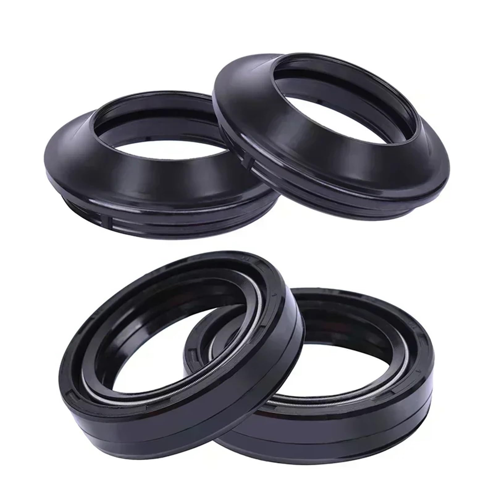 33x46x11 Gabel Dämpfer Öl Dichtung 33 46 Staub Abdeckung for CX500 CX500A CX500B CX500D DELUXE F CX500C EINE CX 500 78-82(2pcs seal 2pcs cover) von CJNQQJWS