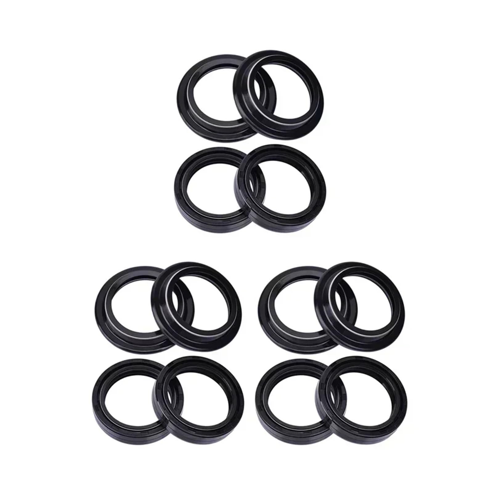 40x52x10 40 * 52 Front Shock Gabel Dämpfer Öl Dichtung 40 52 Staub Abdeckung Lip for 125 2007 for 350 86-89(6pcs seal 6pcs cover) von CJNQQJWS