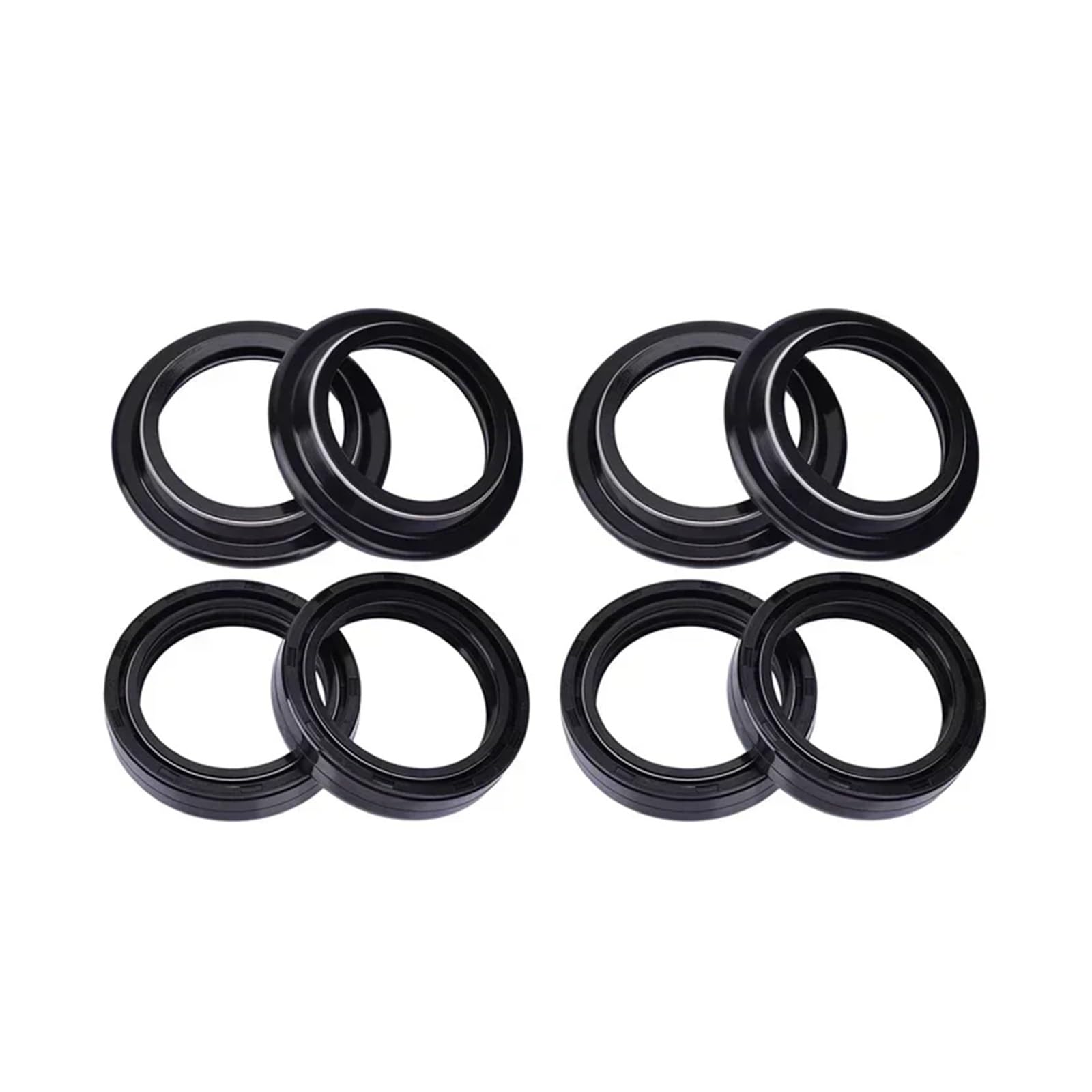 41x53x8 41 * 53 1200cc Motorrad Vorne Stoßdämpfer Gabel Dämpfer Öl Dichtung 41 53 Staub Abdeckung Lip for XB 1200 Scg 09 XB1200(4pcs seal 4pcs cover) von CJNQQJWS