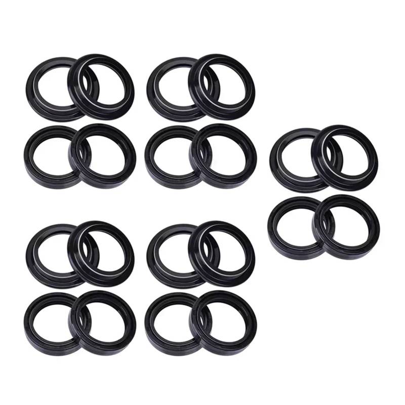 41x53x8 41 * 53 Motorrad Front Shock Gabel Dämpfer Öl Dichtung 41 53 Staub Abdeckung for 865 2005-2016 15(10pc seal 10pc cover) von CJNQQJWS