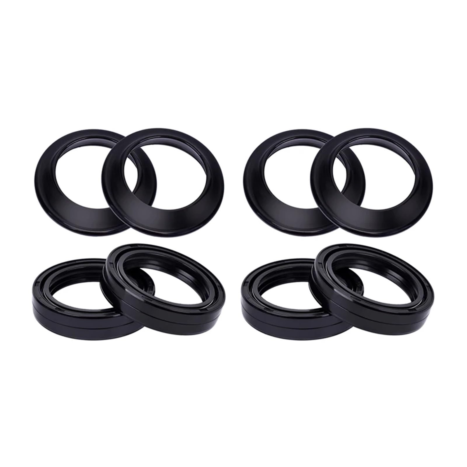 For Sportster Eisen XL883N Super Niedrigen XL883L Nach XL883C Roadster XL883R 39x52x11 Motorrad Gabel Dämpfer Öl Dichtung(4pcs seal 4pc cover) von CJNQQJWS