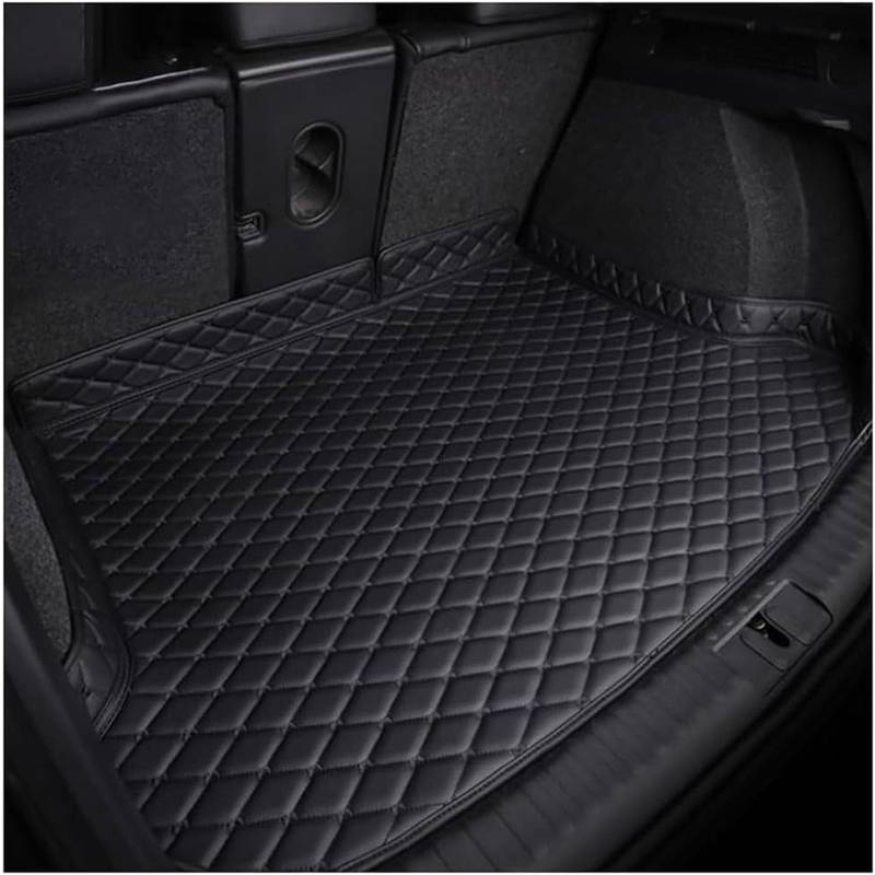 Auto Kofferraum Schutzmatte für Audi Q7 5 Seats 2006-2015 (with Fence on The Left Side), Passgenaue Antirutschmatte Auto Kofferraumwanne Antirutschmatte Schubladen,Black von CJYCJY