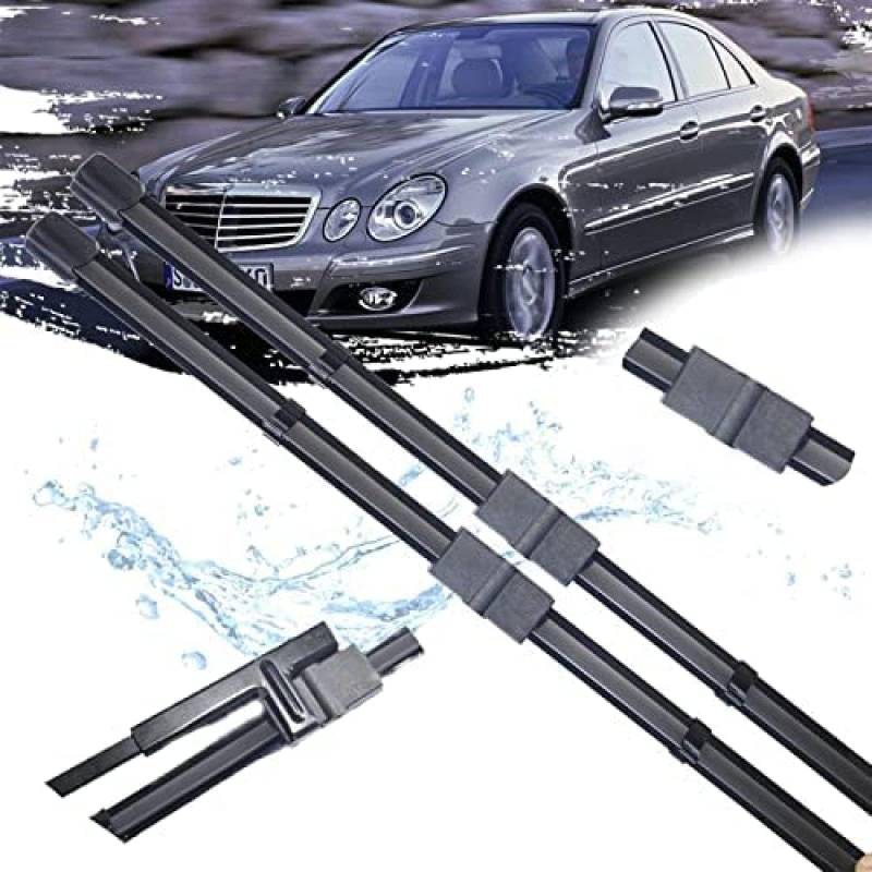 Scheibenwischer Ersatz Gummi für Benz Clase E W211 E200 E250 E270 E280 E300 E320 E350 E400 E420 E450 2002~2009,Ersatz-Scheibenwischer Frontscheibe von CJYCJY