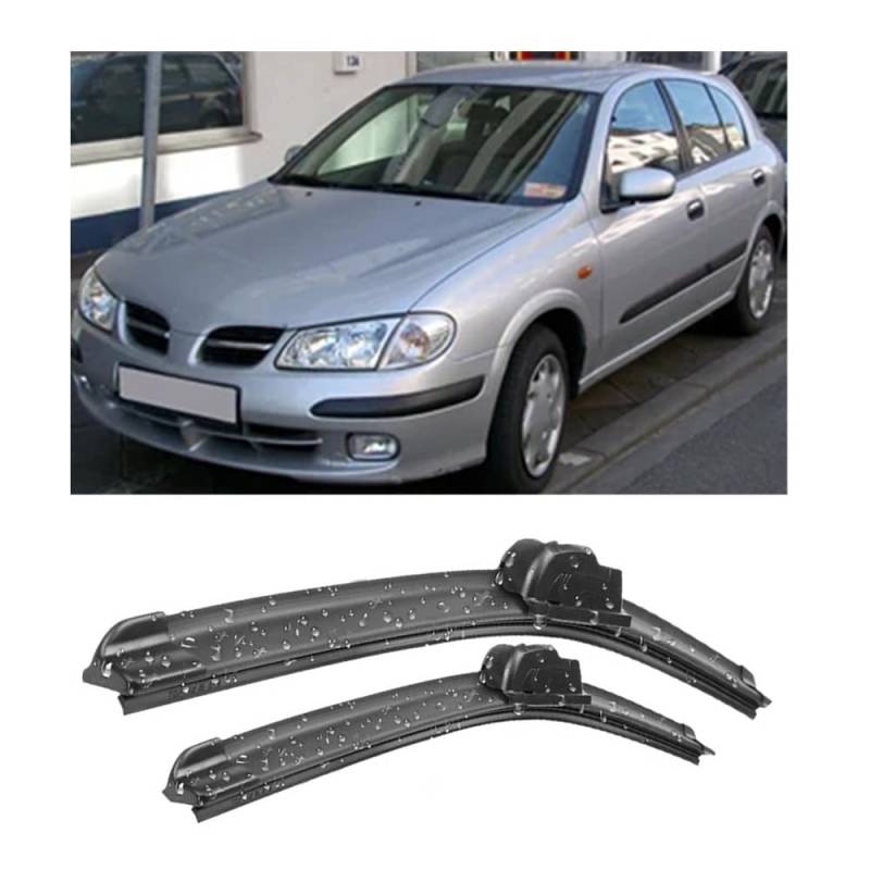 Scheibenwischer Ersatz Gummi für Nissan Almera Tino N16 2000-2006 26"+18",Ersatz-Scheibenwischer Frontscheibe von CJYCJY